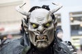 Horror Mask with horns and fang at carnival