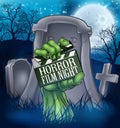 Horror Movie Film Zombie or Monster Sign