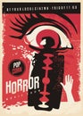 Horror movie poster design