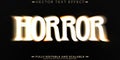 Horror movie text effect, editable vintage and scary text style Royalty Free Stock Photo