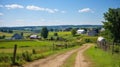 horse amish countryside picturesque Royalty Free Stock Photo