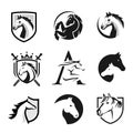 Horse animals logo vector Royalty Free Stock Photo