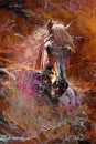 Colorful horse, art, illustration, grunge, painting, Generated ai, generative, ai Royalty Free Stock Photo