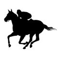 Horse big set of black silhouette Royalty Free Stock Photo