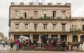 Horse and buggy carts in Old Havana Cuba