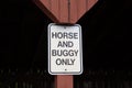 Horse and Buggy Shed Sign Royalty Free Stock Photo