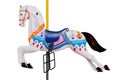 Horse carousel, isolated Royalty Free Stock Photo