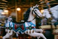 Horse at Carousel in Rome, Italy Royalty Free Stock Photo