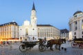 Josefsplatz by night, Vienna Royalty Free Stock Photo