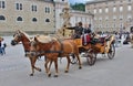 Horse and carriage at Kapitelplatz, Salzburg