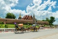 The horse carriage in Lampang at Wat Phra That Lampang Luang , L