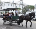 Horse and carriage tour around Charleston, South Carolina.