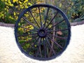 Horse carriage wheel Royalty Free Stock Photo