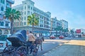 Horse carriages in Alexandria, Egypt