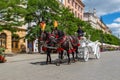 Horse carriages in Krakow