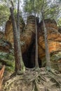 21 Horse Cave - Ohio`s Hocking Hills Royalty Free Stock Photo