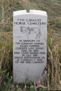 Seventh Cavalry Horse Cemetery Royalty Free Stock Photo