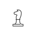 Horse Chess line icon Royalty Free Stock Photo