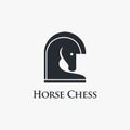 Horse chess logo design