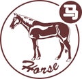 Horse Chinese Zodiac Shio Vector
