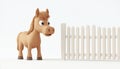 Horse With Crib Biting Behavior Royalty Free Stock Photo
