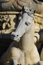 Horse Detail from Neptune Statue, Florence Royalty Free Stock Photo