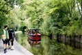 Horse drawn boat, Llangollen, North Wales Royalty Free Stock Photo