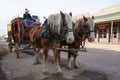 Horse drawn carriage in Tombstone Arizona Royalty Free Stock Photo