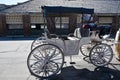 Horse-drawn carriage touring the streets. Royalty Free Stock Photo