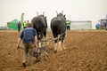 Horse drawn ploughing championship Royalty Free Stock Photo