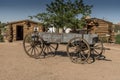 Horse drawn wagon Bluff Fort visitor centre Bluff Utah