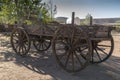 Horse drawn wagon Bluff Fort visitor centre Bluff Utah