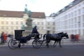 Horse-driven carriage in Vienna Royalty Free Stock Photo