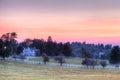 Horse Farm Sunset Royalty Free Stock Photo