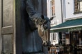 Horse fountain in the old city of Bruges, Belgium. The historic city center is a prominent World Heritage Site of UNESCO Royalty Free Stock Photo