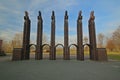 Horse gate in Rotehornpark in Magdeburg, built in 1927, listed as monument