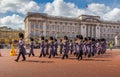 Horse Guard Musicians Outside Buckingham Palace Royalty Free Stock Photo
