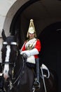 Horse Guard to the Queen London Royalty Free Stock Photo