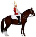 Horse guardsman Royalty Free Stock Photo