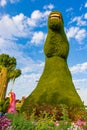 Horse head at Dubai Miracle Garden Dubai UAE