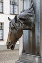 Horse head at a fountain Royalty Free Stock Photo