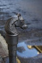 Horse Head Hitching post Royalty Free Stock Photo