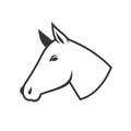 Horse Head Icon Logo. Vector Royalty Free Stock Photo