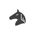 Horse head icon vector Royalty Free Stock Photo