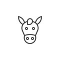 Horse head line icon Royalty Free Stock Photo