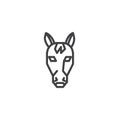 Horse head line icon Royalty Free Stock Photo
