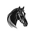 Horse head logo of animal face Clip art