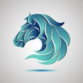 Horse head logo emblem. Symbol for business.