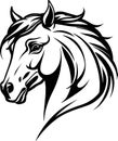 Horse Head Logo Vector