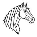 Horse Head Silhouette Vector Eps Royalty Free Stock Photo
